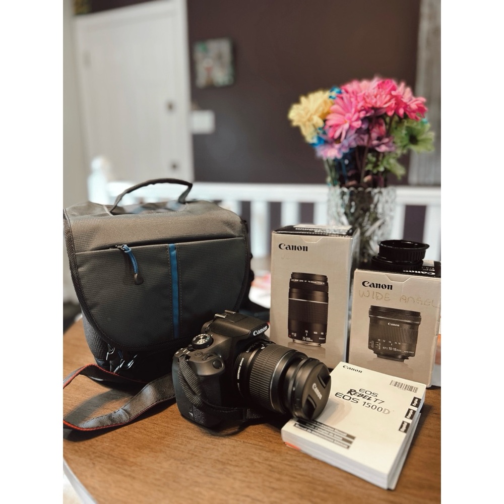 BRAND NEW Canon EOS Rebel T7 with 2 Lenses